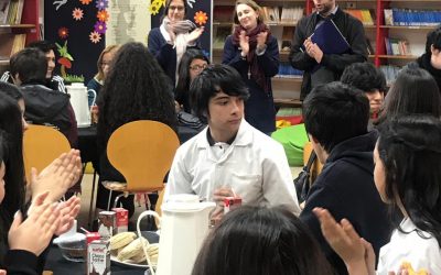 Desayuno para los alumnos que participaron en la Feria de Historia